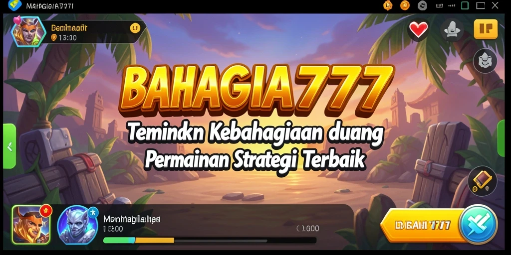 Tampilan gameplay BAHAGIA777 dengan taktik strategi yang mendebarkan.