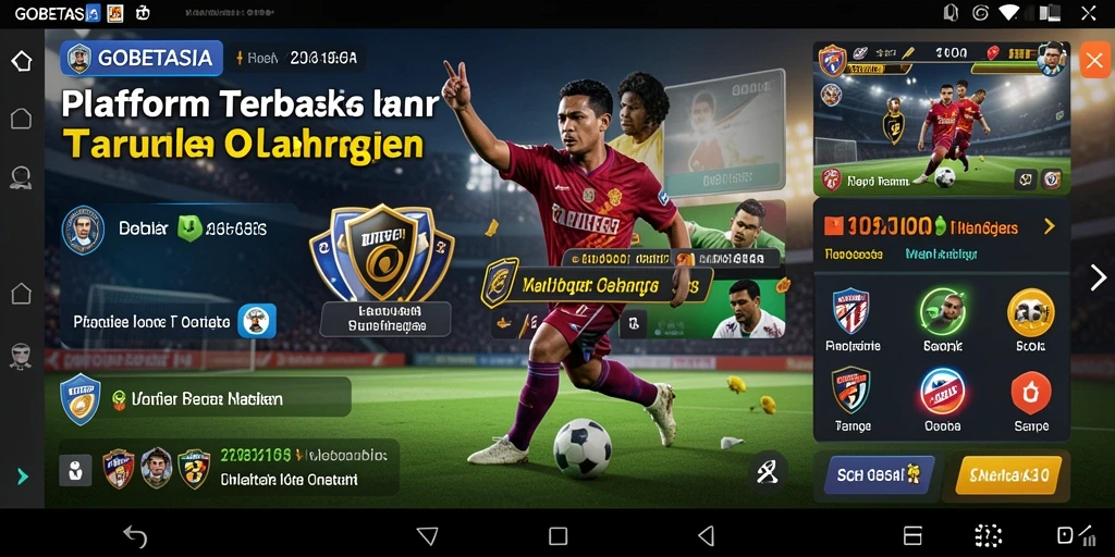 Screenshot gameplay GOBETASIA yang menampilkan antarmuka taruhan olahraga.