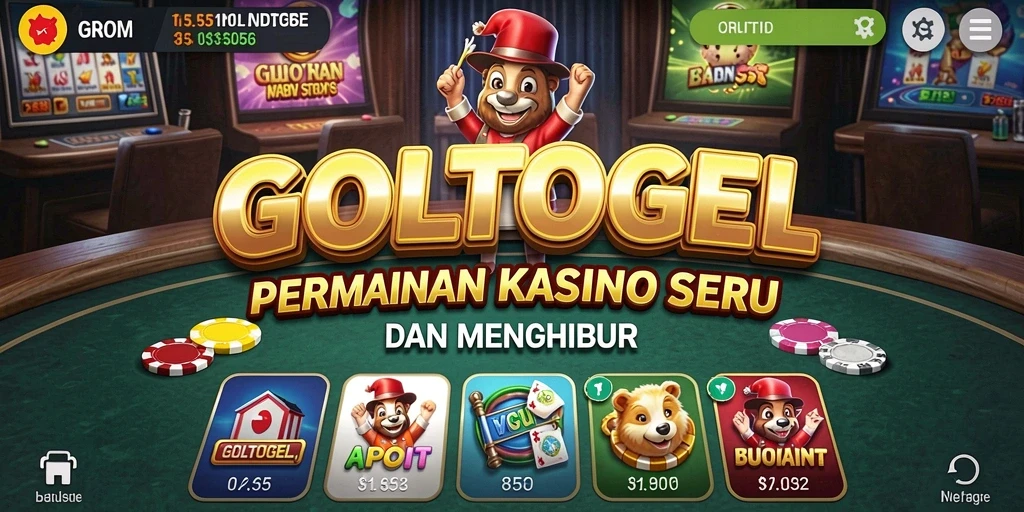 Tampilan menarik gameplay GOLTOGEL dalam suasana kasino.