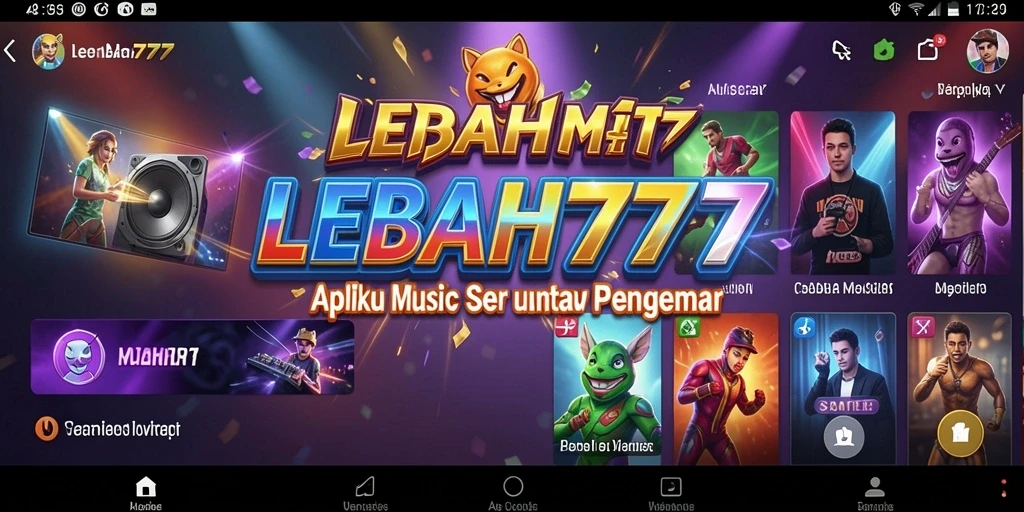 Tampilan LEBAH777 menampilkan berbagai pilihan lagu musik favorit.