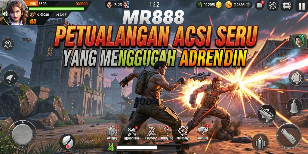 Gameplay seru di MR888 dengan aksi pertarungan mendebarkan.