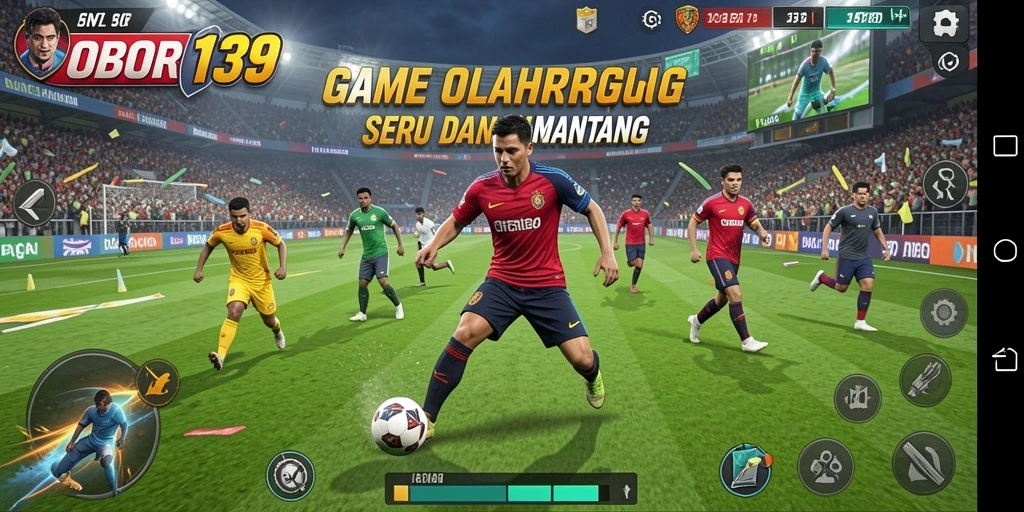 Tampilan gameplay menarik dari OBOR138, menunjukkan aksi olahraga seru.