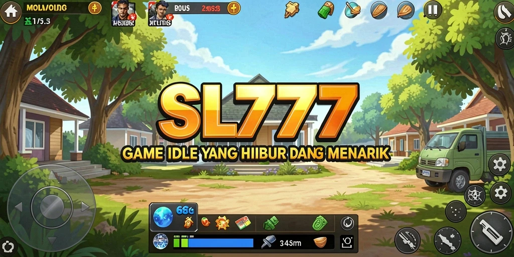 Tampilan gameplay menarik dari SL777 dengan fitur Idle yang unik.