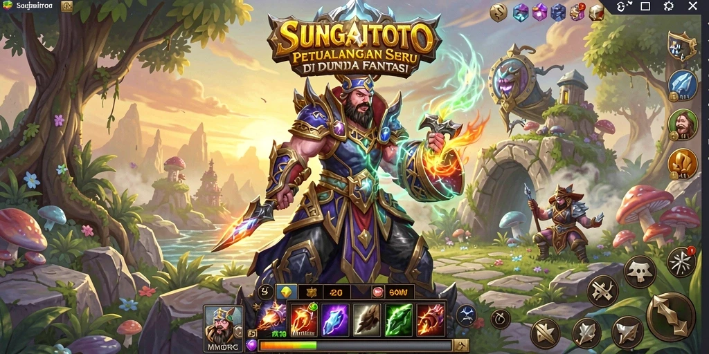 Tampilan gameplay yang mendebarkan dari SUNGAITOTO MMORPG.