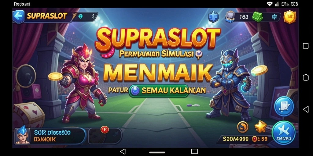 Screenshot SUPRASLOT yang menunjukkan gameplay slot yang seru dan interaktif.