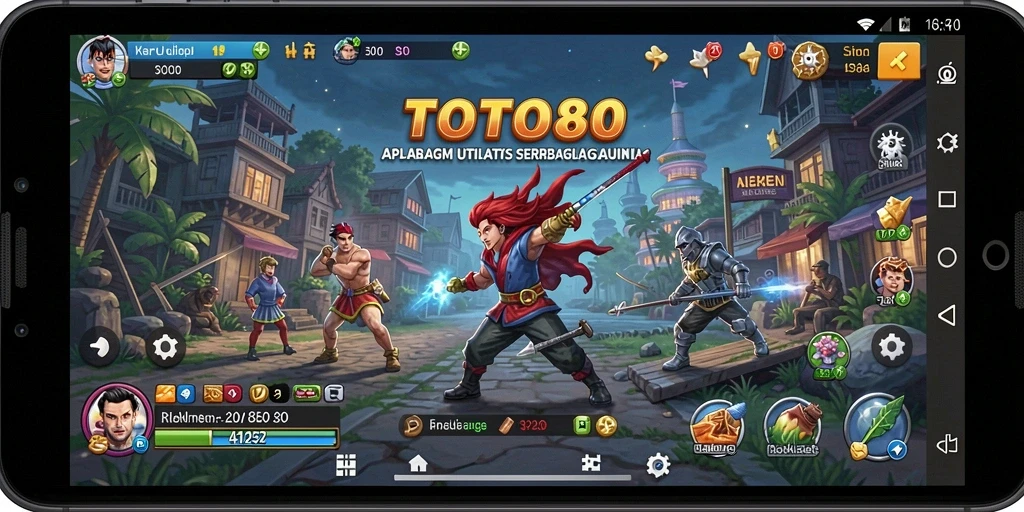 Tampilan antarmuka TOTO80 yang bersih dan terorganisir.
